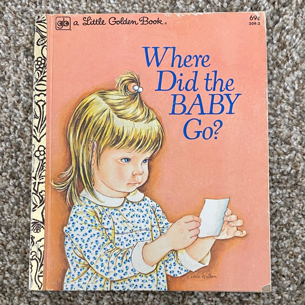 💜 2/$25 Where Did the Baby Go? Little Golden Book